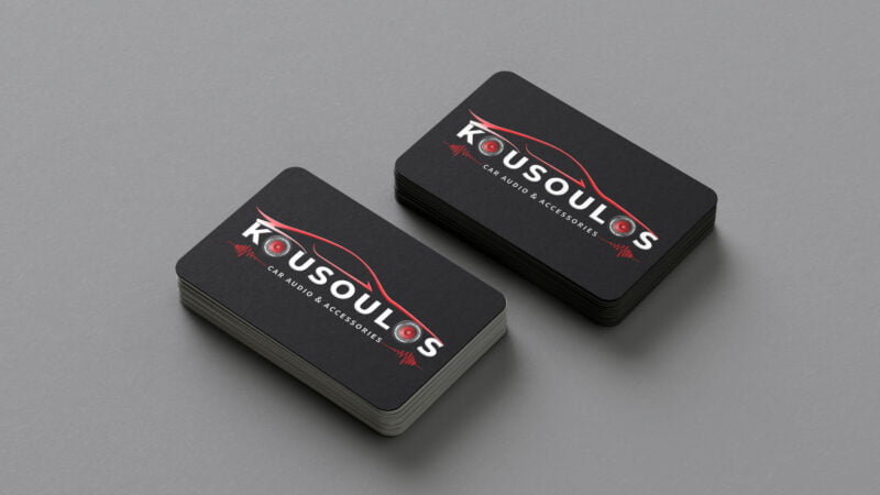 kousoulos car audio logo design
