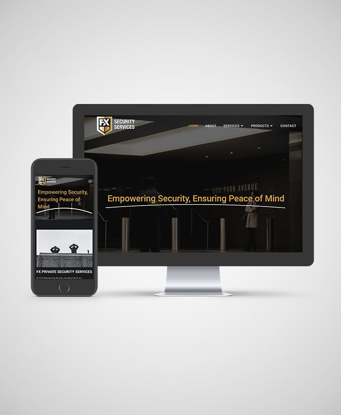 Read more about the article FX  Private Security Services - Web Design